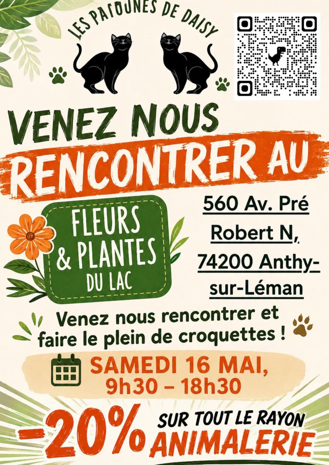 Caddie-Croquettes Fleurs et Plantes du lac - Thonon